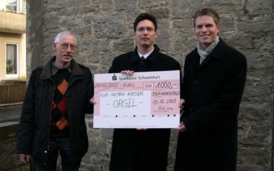 Sparkasse spendet für Orgelrenovierung