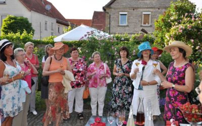 Frauenunion Schweinfurt Land beim Rosenevent in Kolitzheim
