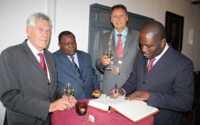Bundesminister a.D. Michael Glos MdB empfängt Delegation aus Gabun