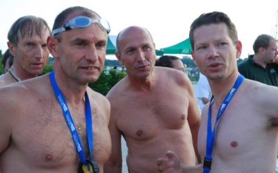 Kurzweilige Benefiz-Veranstaltung im SILVANA: Zwei Schwimmstaffeln schlugen den Weltmeister Thomas Lurz