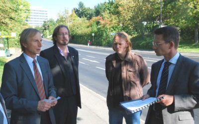 Neue Asphaltdecke auf der Hennebergstraße