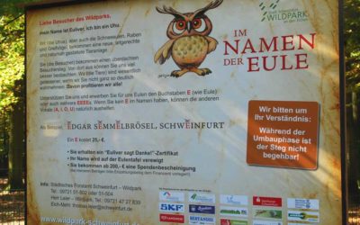 Im Namen der Eulen – Spendenaktion im Schweinfurter Wildpark