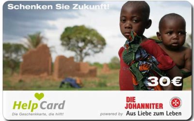 Mit einer sozialen Geschenkkarte kann man hierzulande und weltweit helfen