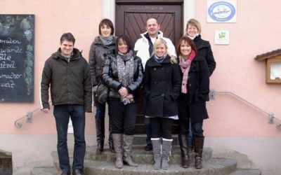 Mitarbeiter der Tourist-Information Schweinfurt 360° auf Info-Tour durch den Landkreis