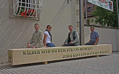 Bergrheinfeld: Bäume gepflanzt, Bank gespendet