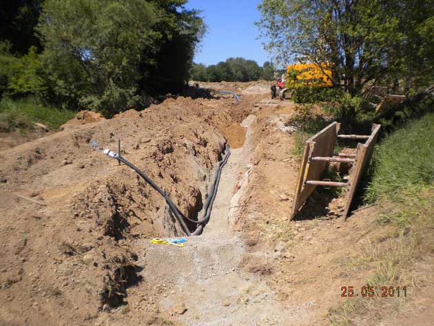 Neubau Wasserleitungstrasse Thulba-Reith