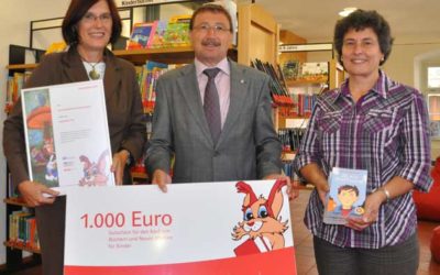 1.000 Euro für die Gemeindebibliothek Stadtlauringen