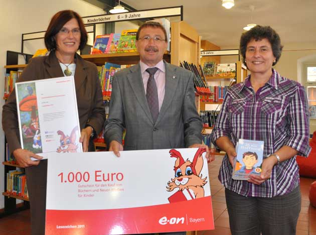 1.000 Euro für die Gemeindebibliothek Stadtlauringen