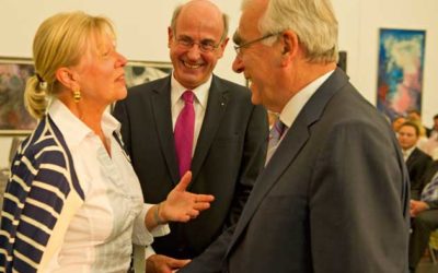 Dr. Theo Waigel beim Firmenkundenforum der Sparkasse