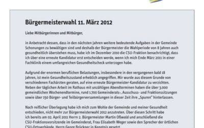 Kilian Hartmann tritt nicht mehr an