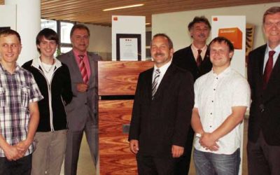 Gestalterische Schreinerarbeiten im Landratsamt Schweinfurt ausgestellt