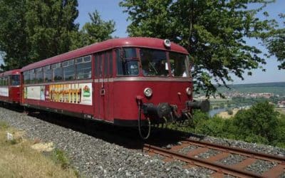 Mit dem Schienenbus zum 63. Volkacher Weinfest