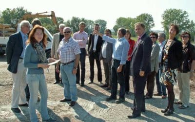 Ausschuss besichtigt Baumaßnahmen am Abfallwirtschaftszentrum