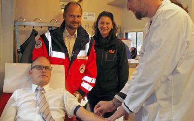 Blutspendemobil am Landratsamt Schweinfurt – Sogar 15 Erstspender kamen