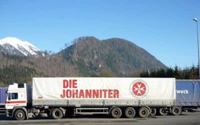 Johanniter-Weihnachtstrucker sammelt Päckchen