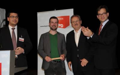 Ude und Pronold gratulieren Stefan Rottmann