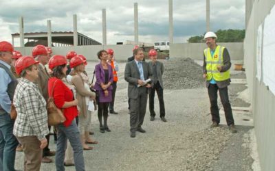 Deklarationshalle: Umweltausschuss macht sich ein Bild vom Bau