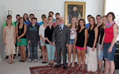 Schüler der Balthasar-Neumann-Mittelschule Werneck zu Gast bei der Regierung von Unterfranken