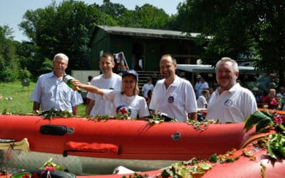 Wasserwacht mit neuem Motorrettungsboot unterwegs