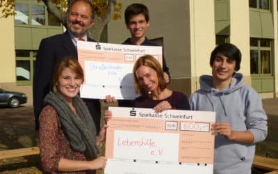 Celtis-Gymnasium spendet an die Straßenkinderhilfe und an die Lebenshilfe