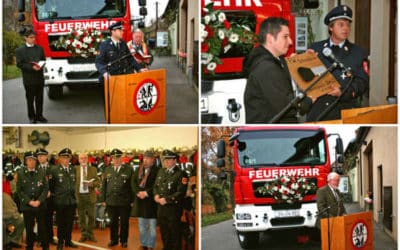 Segnung und Schlüsselübergabe des neuen Feuerwehrfahrzeugs GW-L2