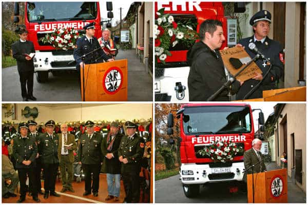 Segnung und Schlüsselübergabe des neuen Feuerwehrfahrzeugs GW-L2