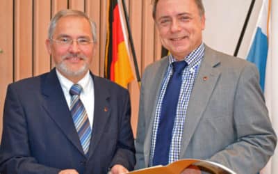 Ehrenurkunde für Kilian Hartmann