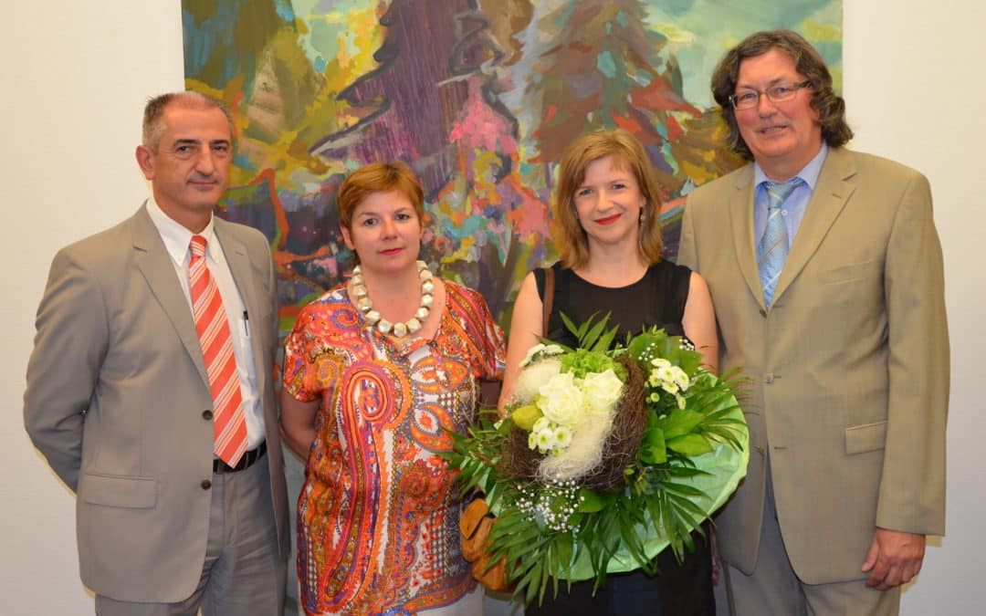 Anja Billing in der Sparkassengalerie Schweinfurt