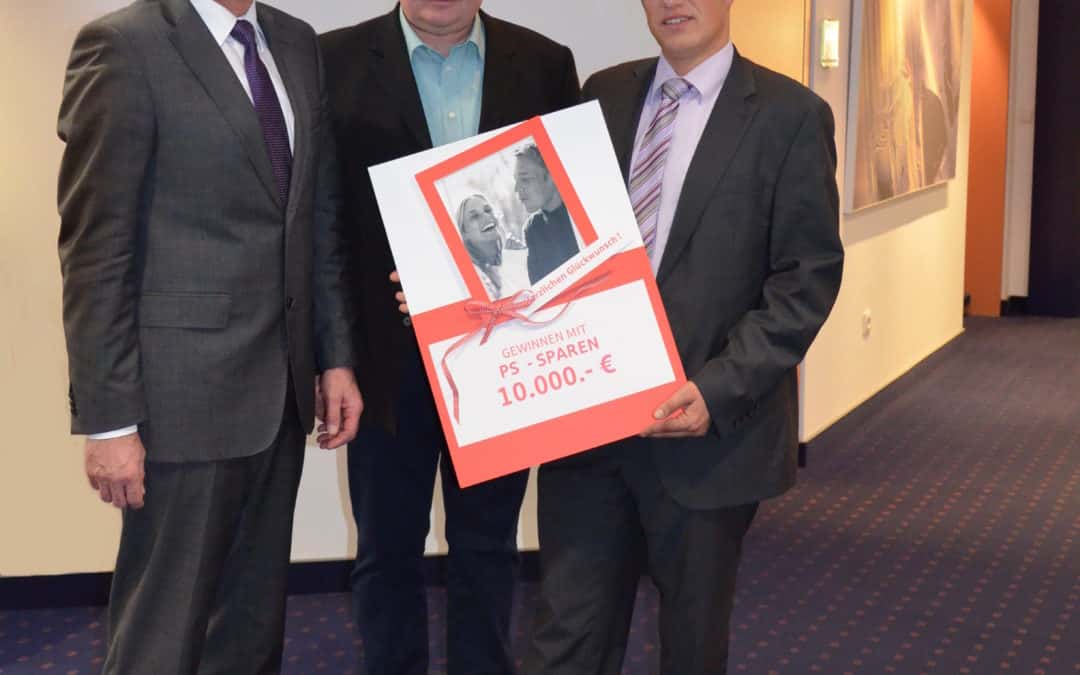 PS-Gewinner bei der Sparkasse Schweinfurt – 10.000 Euro für Thomas Spath aus Gerolzhofen