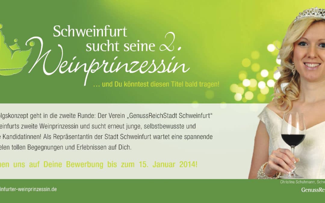 Startschuss für die Wahl zur zweiten Schweinfurter Weinprinzessin