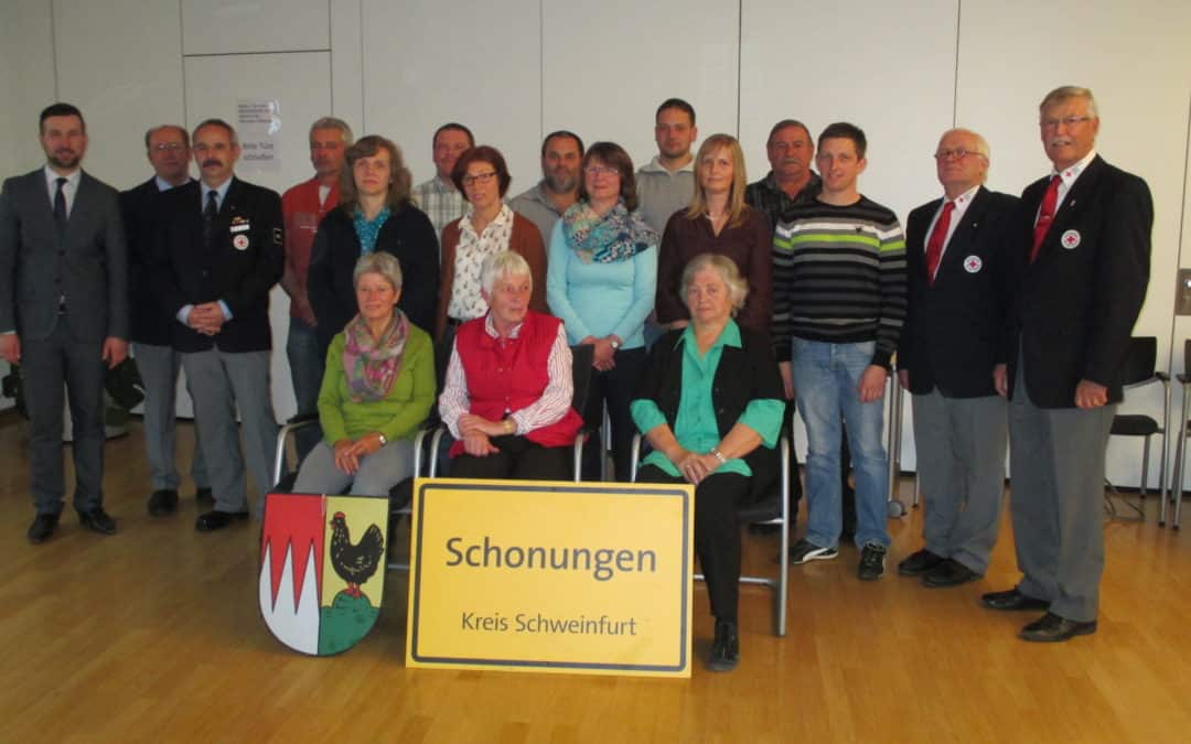 Rotes Kreuz ehrt Blutspender aus der Großgemeinde Schonungen