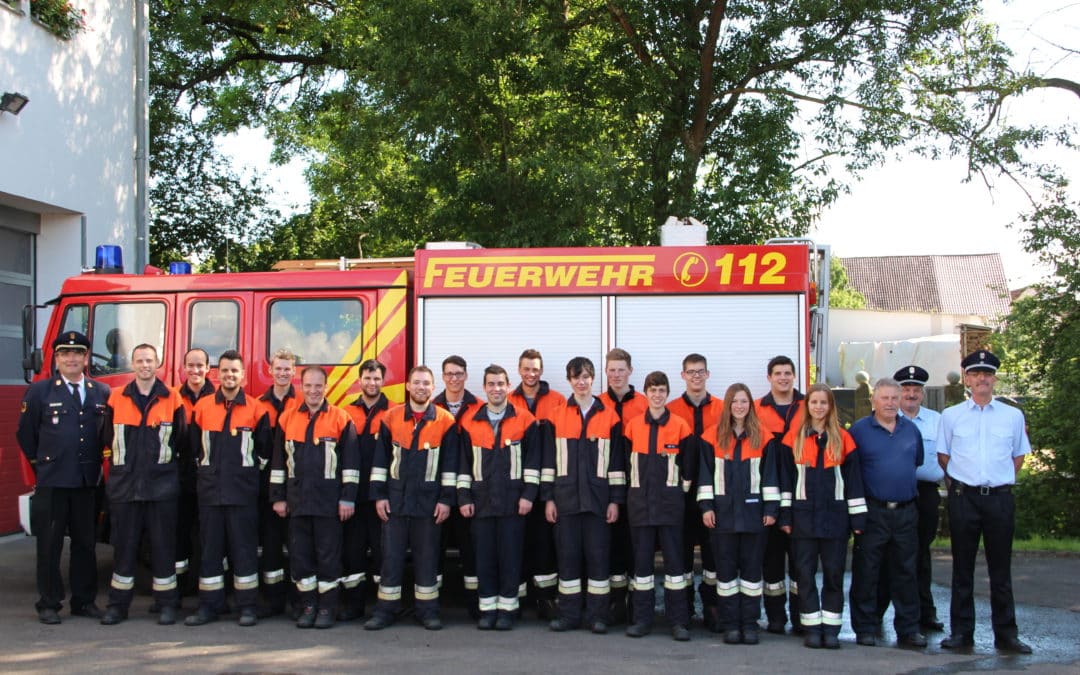 Geldersheim: 18 Feuerwehrmitglieder legen Leistungsabzeichen „Wasser“ ab