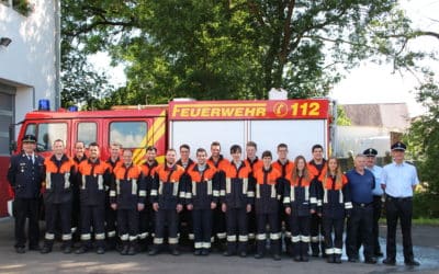 Geldersheim: 18 Feuerwehrmitglieder legen Leistungsabzeichen „Wasser“ ab