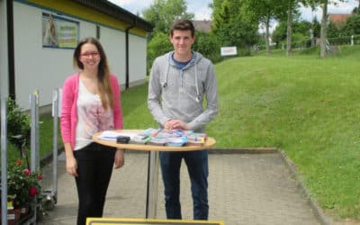 Großgemeinde Schonungen mit Infostand-Kampagne