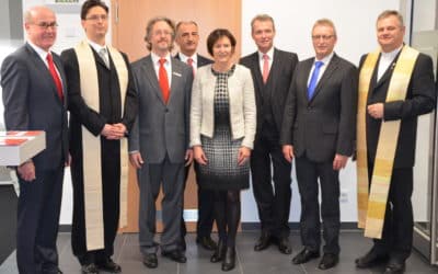 Erstes Gebäude der „Neuen Mitte Bergrheinfeld“ fertiggestellt: Sparkassen-Filiale offiziell eingeweiht