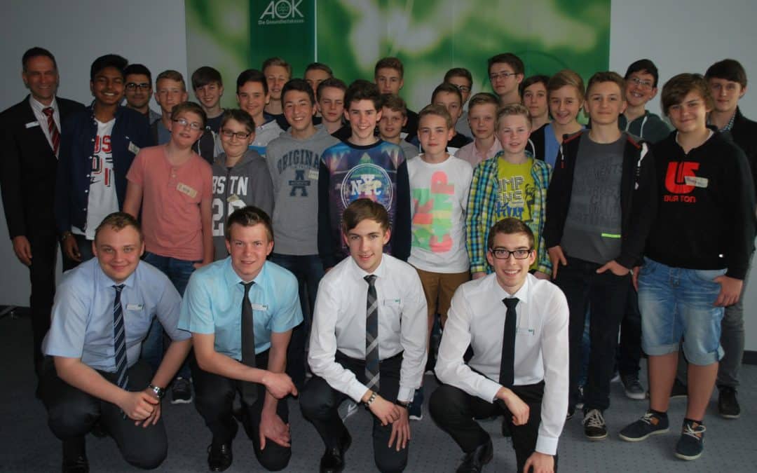 Boys´Day 2015: 26 Jungs schauten einen Tag hinter die Kulissen der AOK