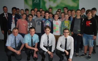 Boys´Day 2015: 26 Jungs schauten einen Tag hinter die Kulissen der AOK