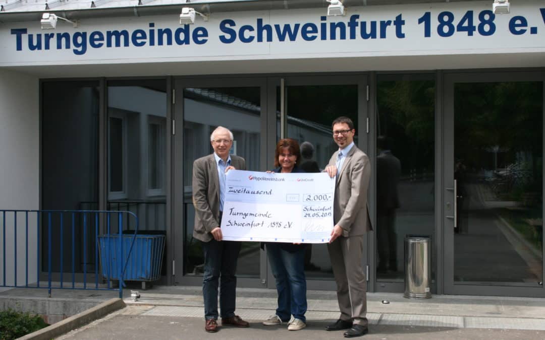 Spende für die jungen Sportler der Turngemeinde Schweinfurt 1848