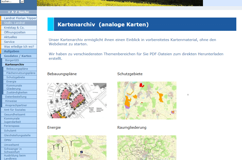 Neuer Service auf der Internetseite des Landratsamtes