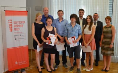 Siegerehrung des Deutschen Gründerpreises für Schüler in Schweinfurt