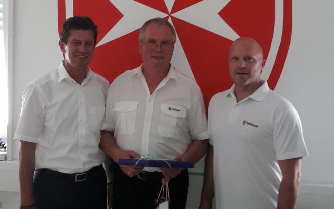 Norbert Elfert seit 25 Jahren im Malteser Rettungsdienst tätig – seltenes Dienstjubiläum