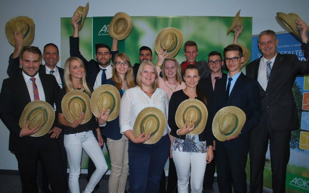 AOK-Auszubildende glänzten erneut durch überdurchschnittlich gute Ergebnisse