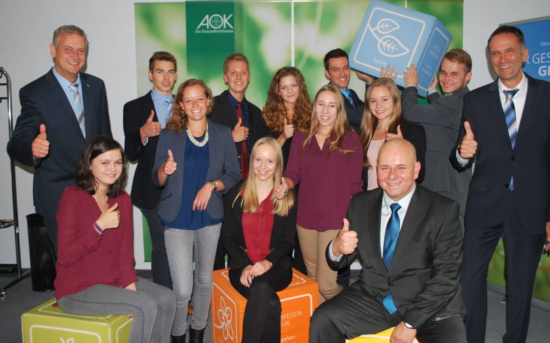 AOK: Zehn neue Azubis und eine „Duale Studentin“ starten ins Berufsleben