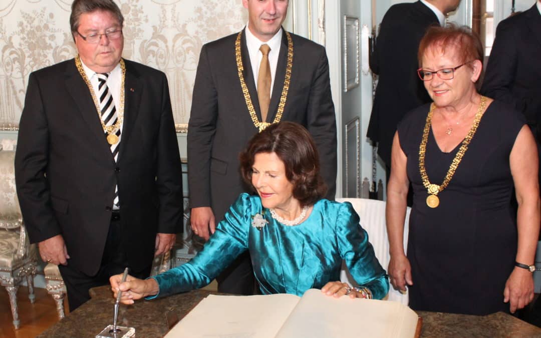 Königin Silvia von Schweden in Würzburg