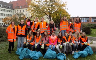 350 Schüler engagierten sich für ein sauberes Stadtbild