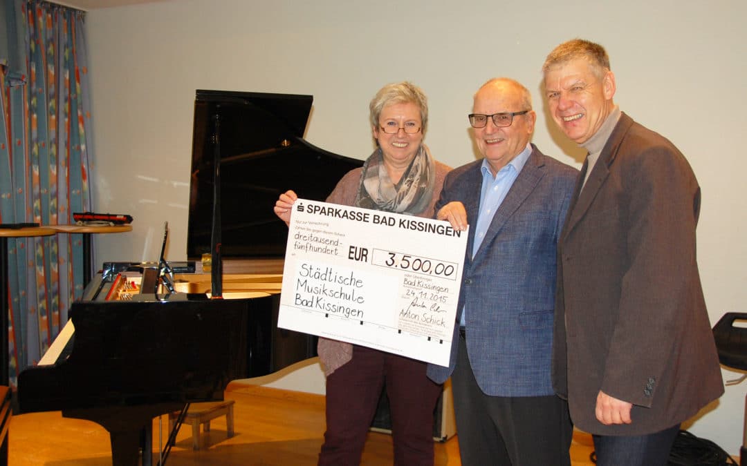 Die städtische Musikschule Bad Kissingen freut sich über Spendengelder
