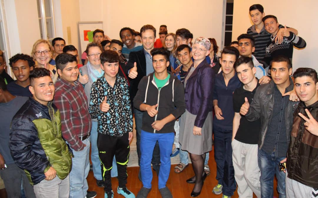 Landrat Töpper besucht im Rahmen der Aktion Rollentausch das Kloster Maria Schnee in Lülsfeld