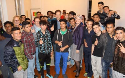 Landrat Töpper besucht im Rahmen der Aktion Rollentausch das Kloster Maria Schnee in Lülsfeld