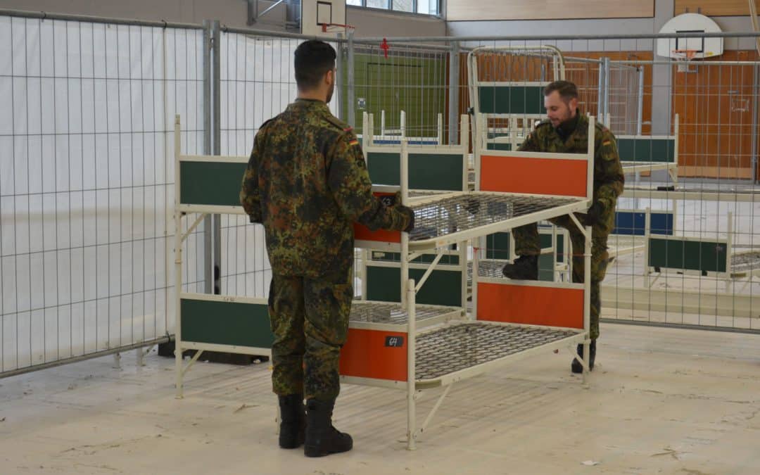 Rückbau Notunterkunft: Dreifachturnhalle in Gerolzhofen in gutem Zustand