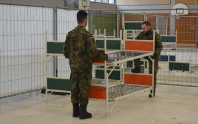 Rückbau Notunterkunft: Dreifachturnhalle in Gerolzhofen in gutem Zustand